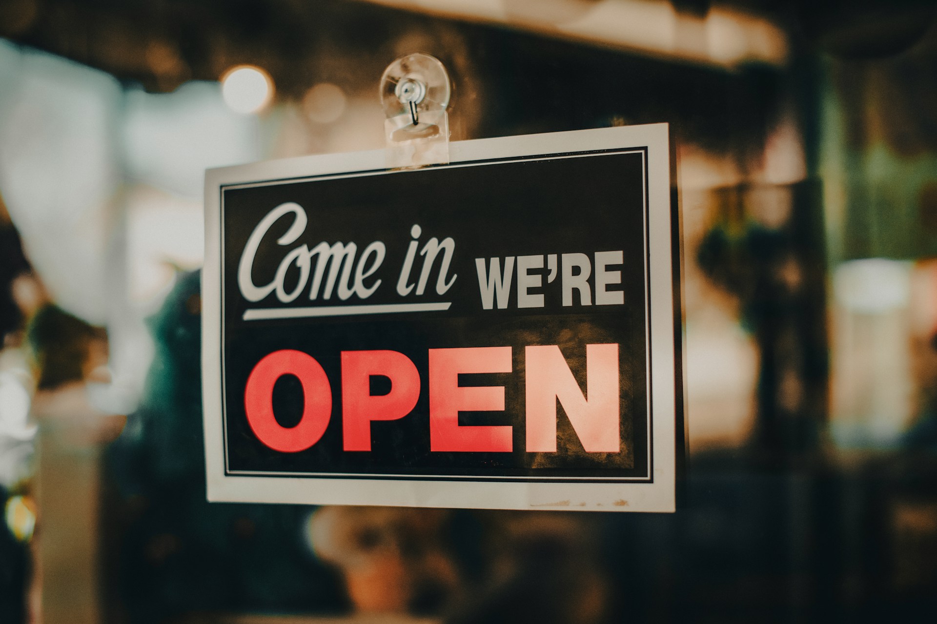 Open sign