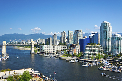 Beautiful view of Vancouver, British Columbia, Canada alternate text for this image